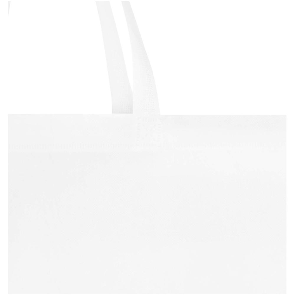 Sac shopping à soufflets EcoSeal non tissé recyclé et certifié GRS de 12 L Blanc