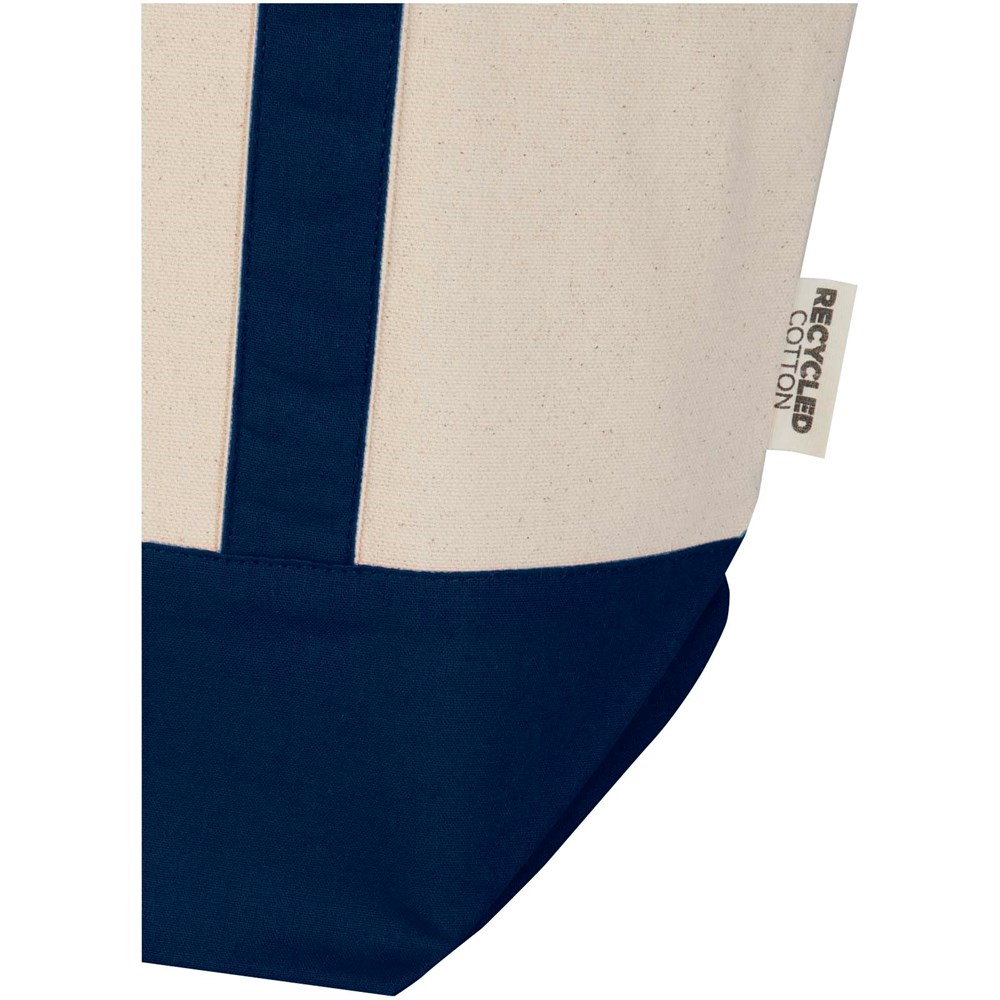 Sam 320 g/m² Tragetasche aus GRS recycelter Baumwolle navy, natur