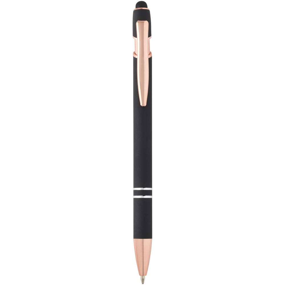 Nanna Kugelschreiber mit Roségold Finish schwarz