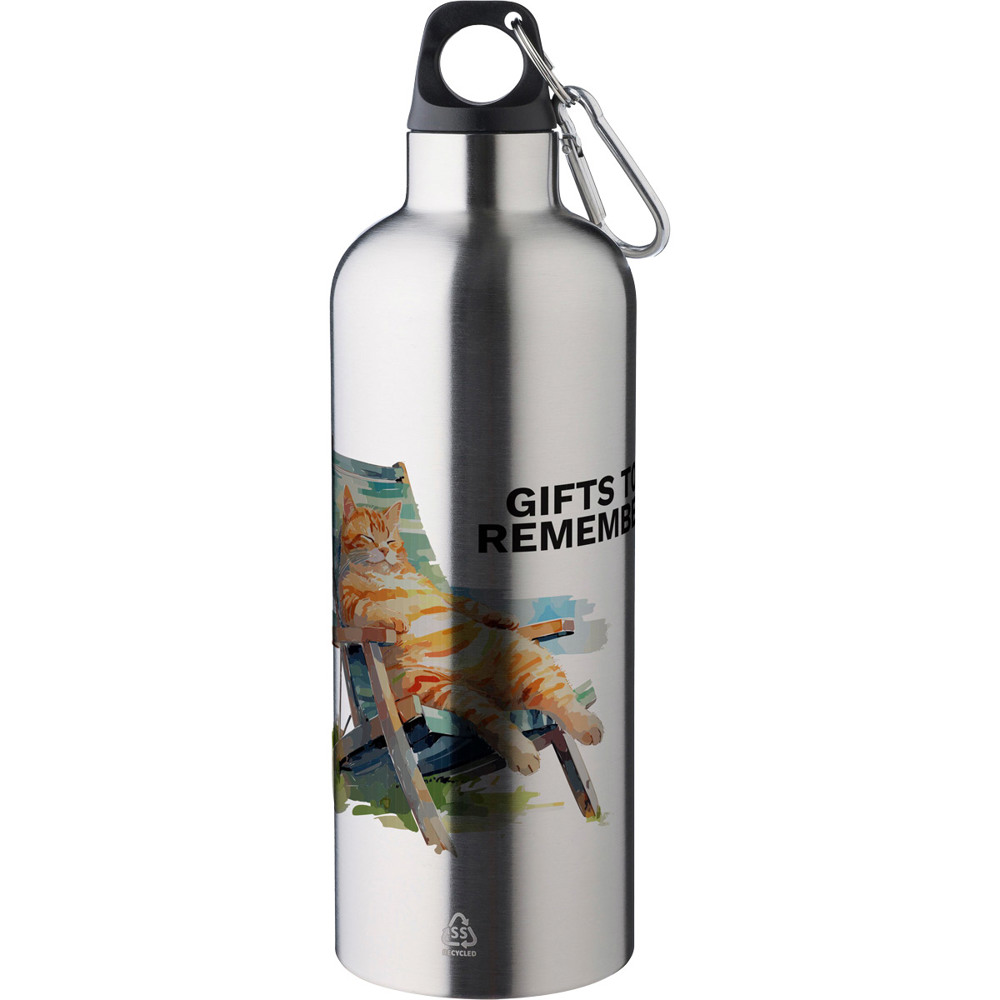 Bouteille isotherme Santana argent brillant