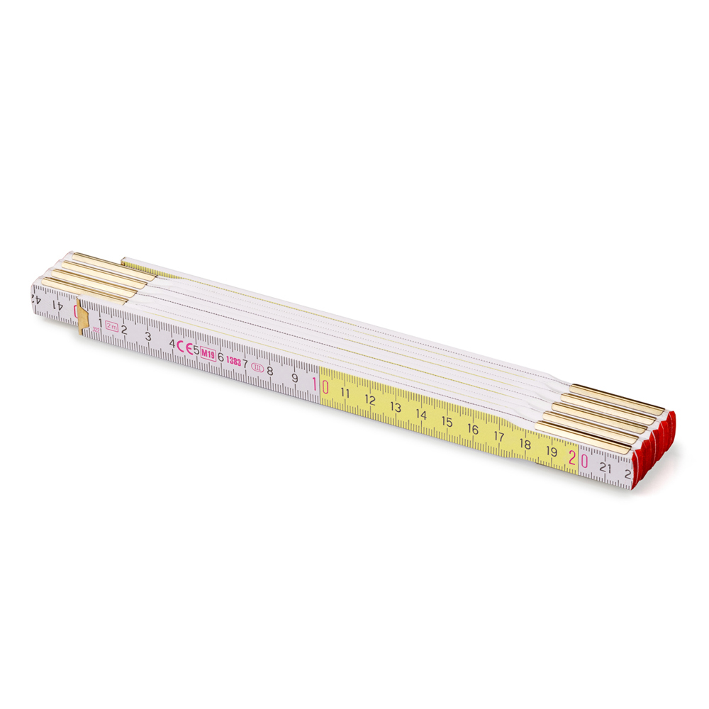 Échelle de 2 m Metrie Profi 10 blanc/jaune