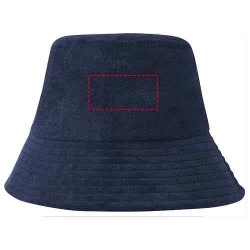 Chapeau anti-UV Melo en tissu éponge recyclé GRS Marine