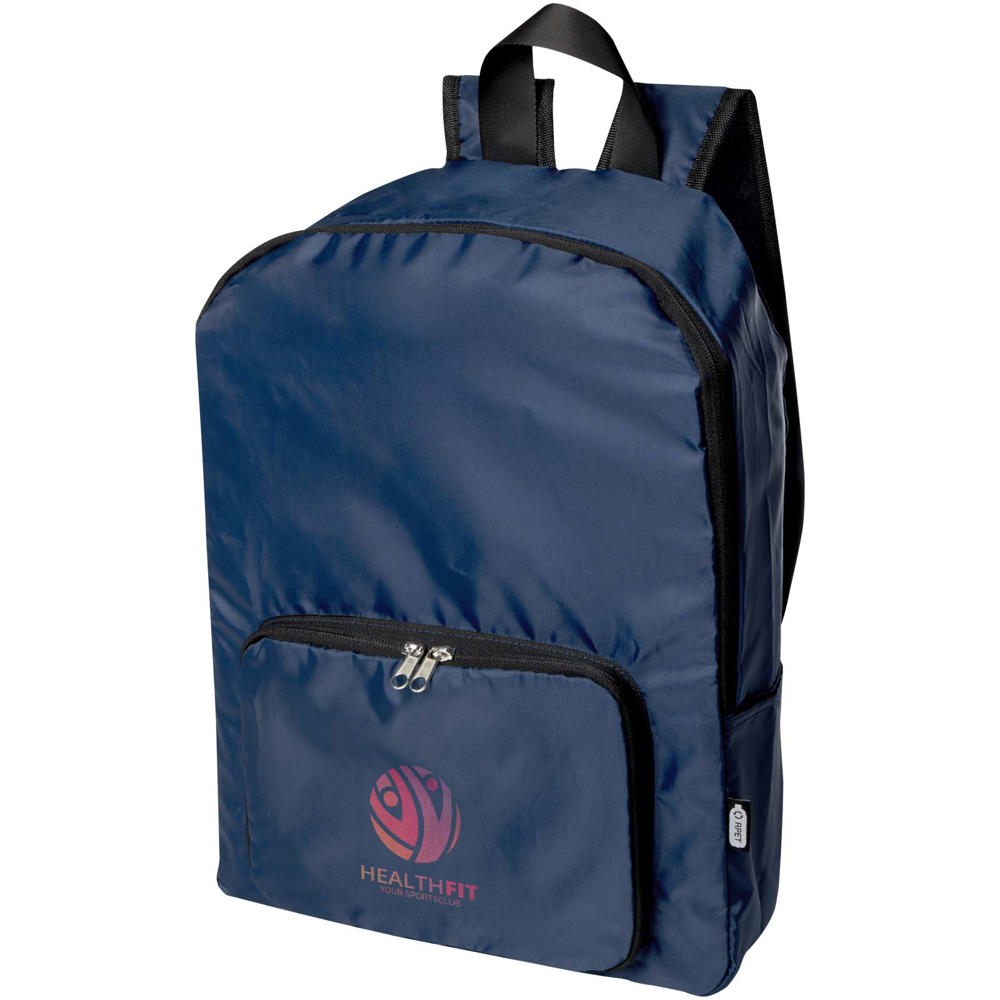 EcoFold faltbarer RPET Rucksack 15 L navy