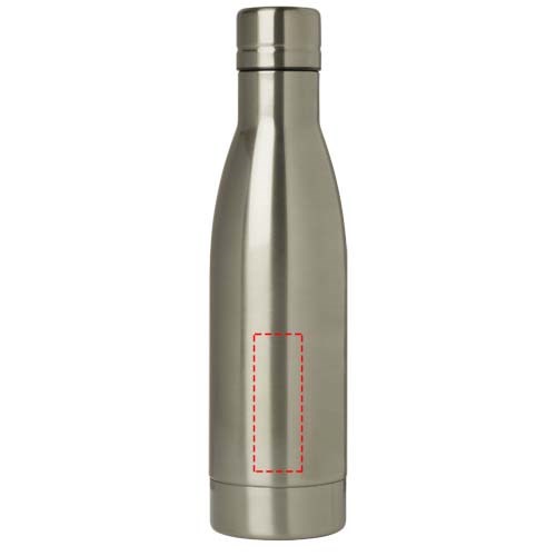 Bouteille isotherme Vasa en acier inoxydable recyclé certifié RCS de 500 ml avec isolation par le vide et couche de cuivre Titane