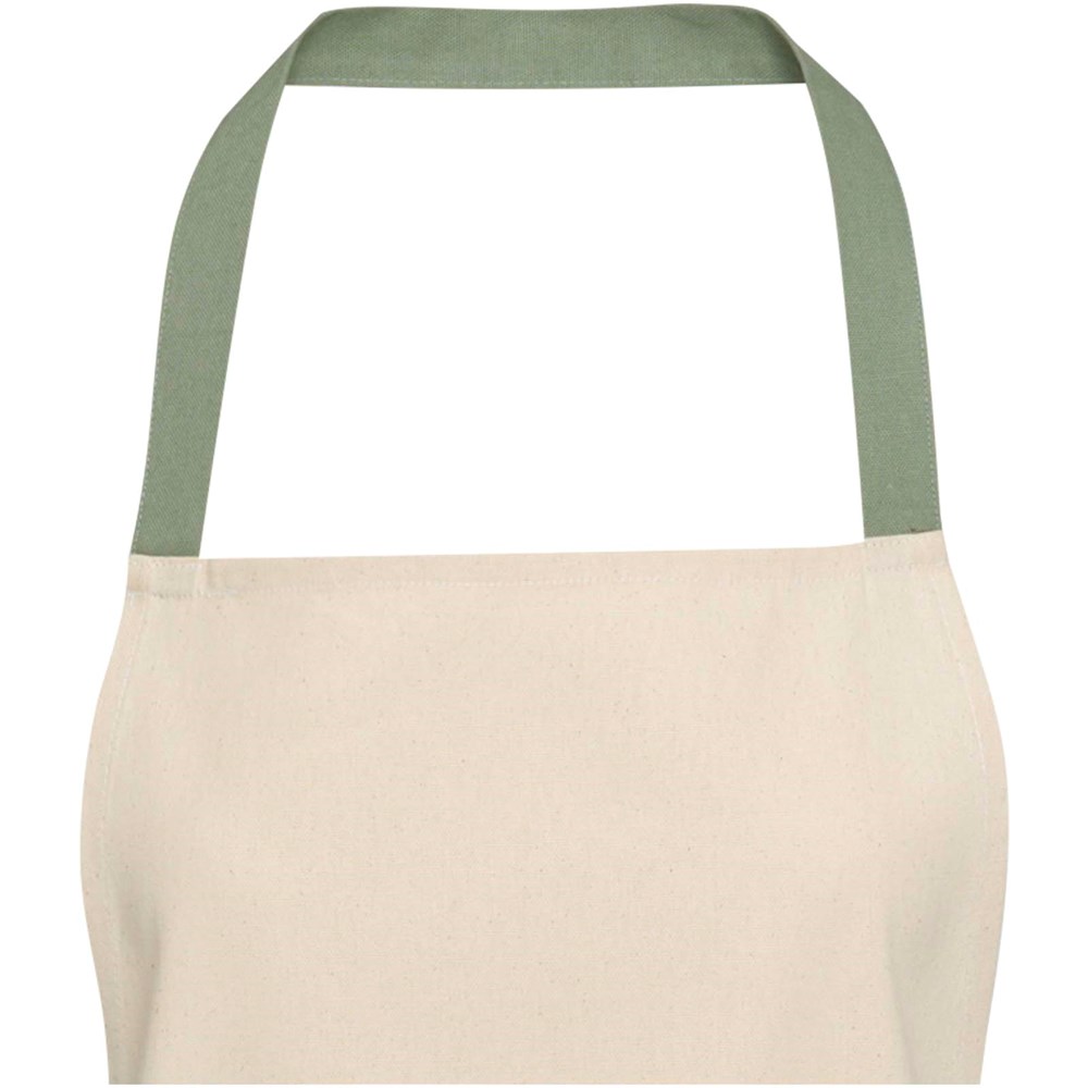 Nia 200 g/m² Schürze aus recycelter Baumwolle heather grün