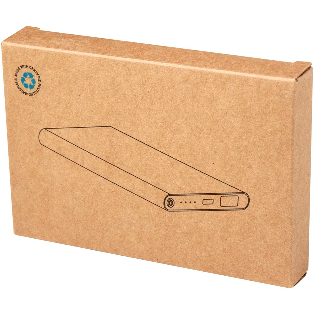 Pep 4000 mAh Type-C Powerbank aus recyceltem Aluminium schwarz