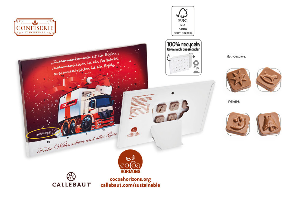 Tisch Adventskalender personalisiert