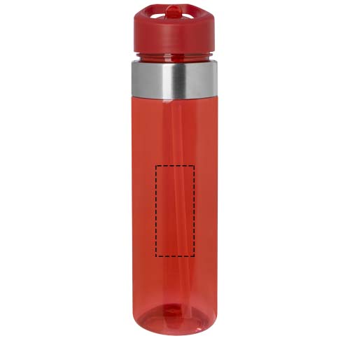 Bouteille avec couvercle à bec verseur Dylan Tritan de 650 ml rouge