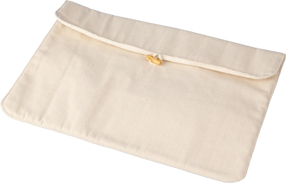 Pochette ordinateur portable en coton 220 gr/m² Dirk
