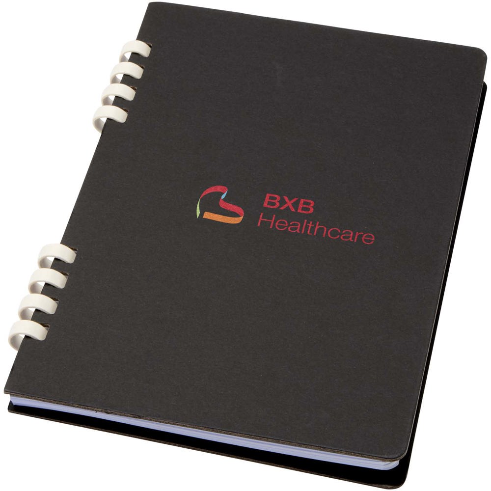 Fil A5 Hardcover RCS recyceltes Spiralnotizbuch schwarz