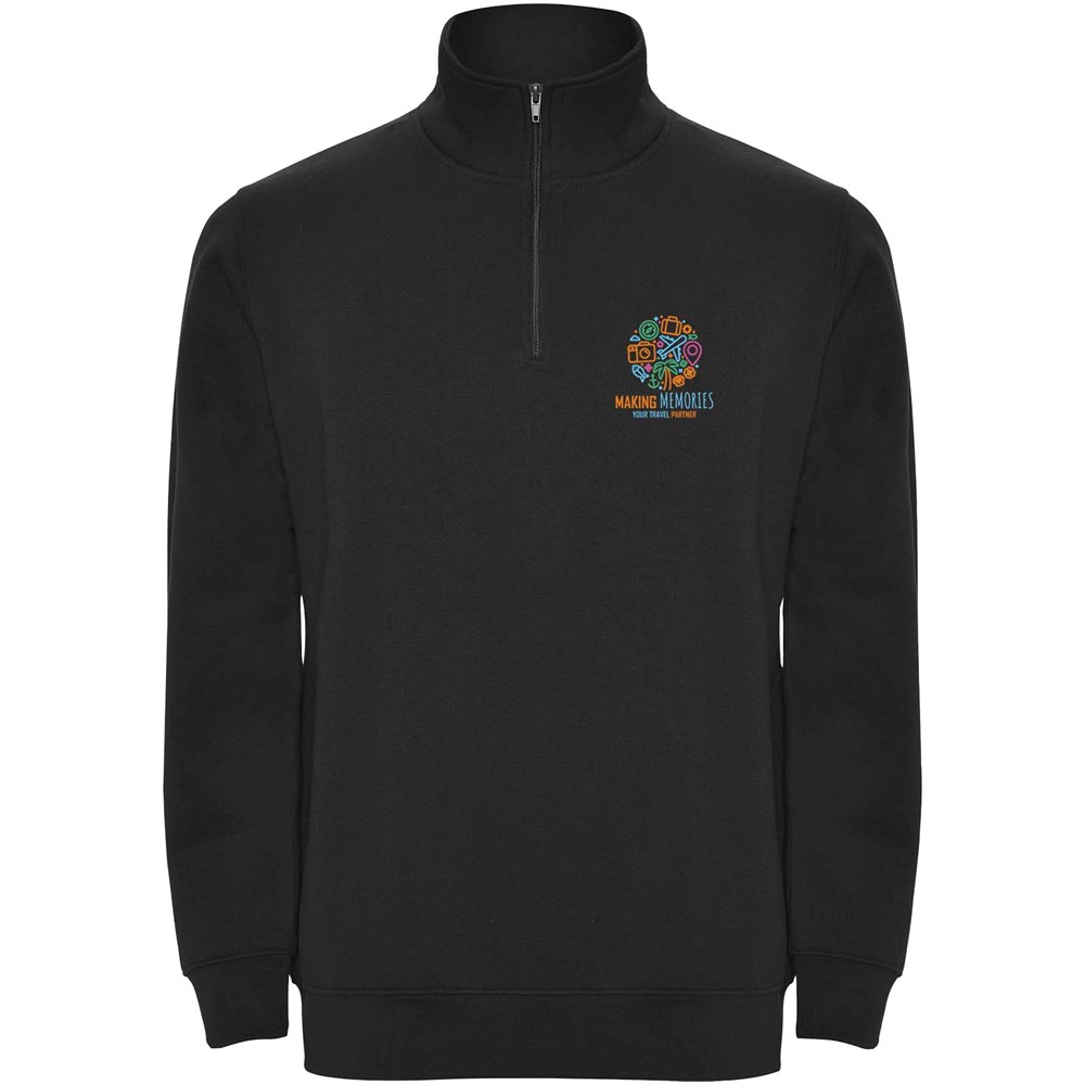 Pull zippé Aneto avec fermeture quart de zip noir