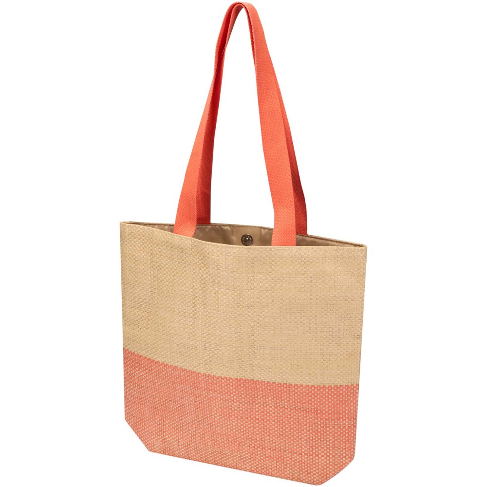 Sac fourre-tout en papier paille Rhythm, 10 L Brique