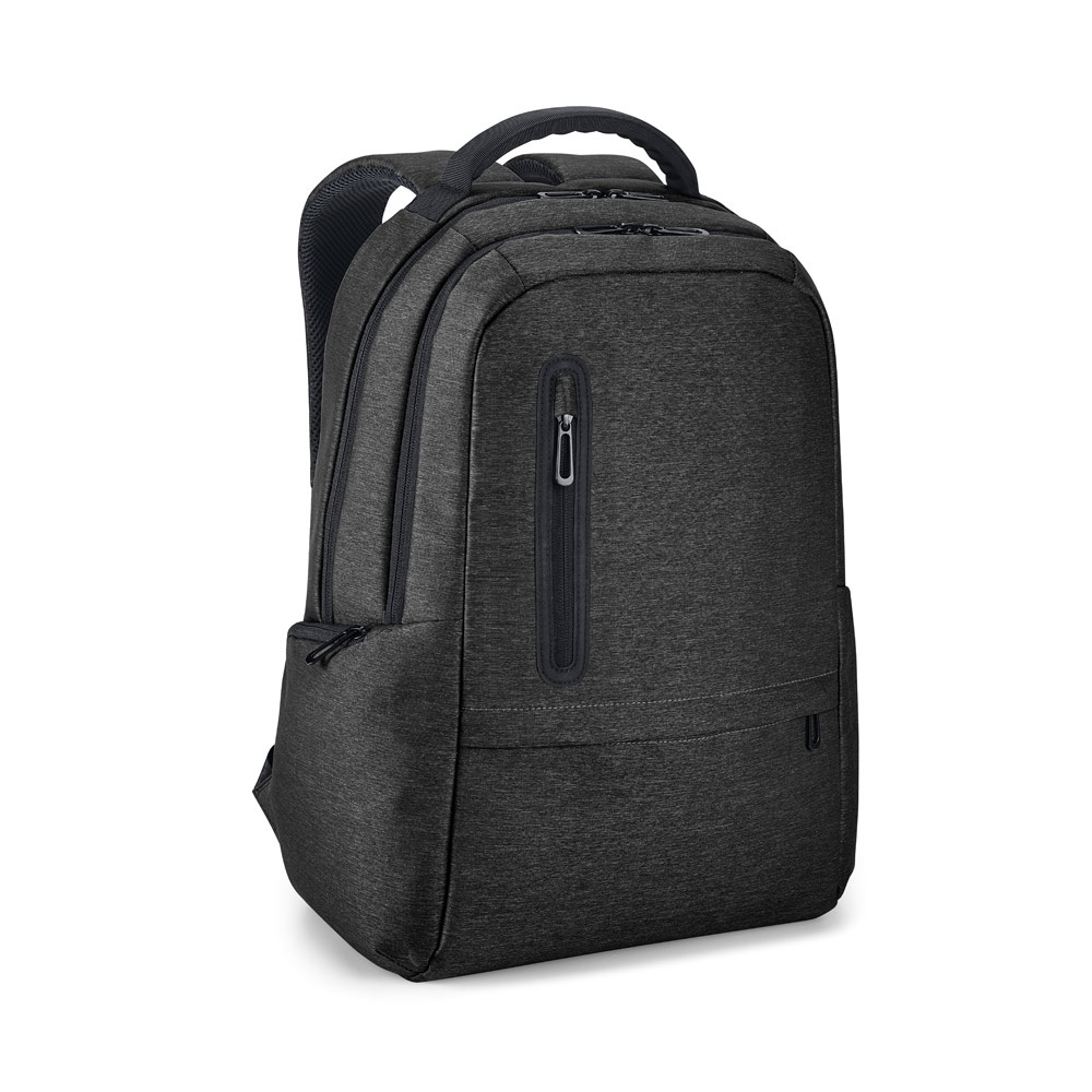 BOSTON Sac à dos pour ordinateur portable 17'' en Nylon 2Tone imperméable noir