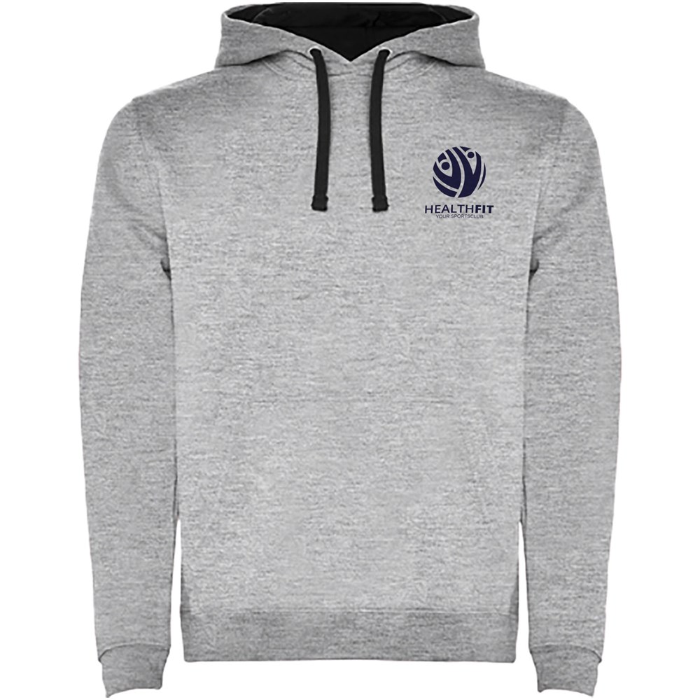 Sweat à capuche Urban pour homme Marl Grey, Noir