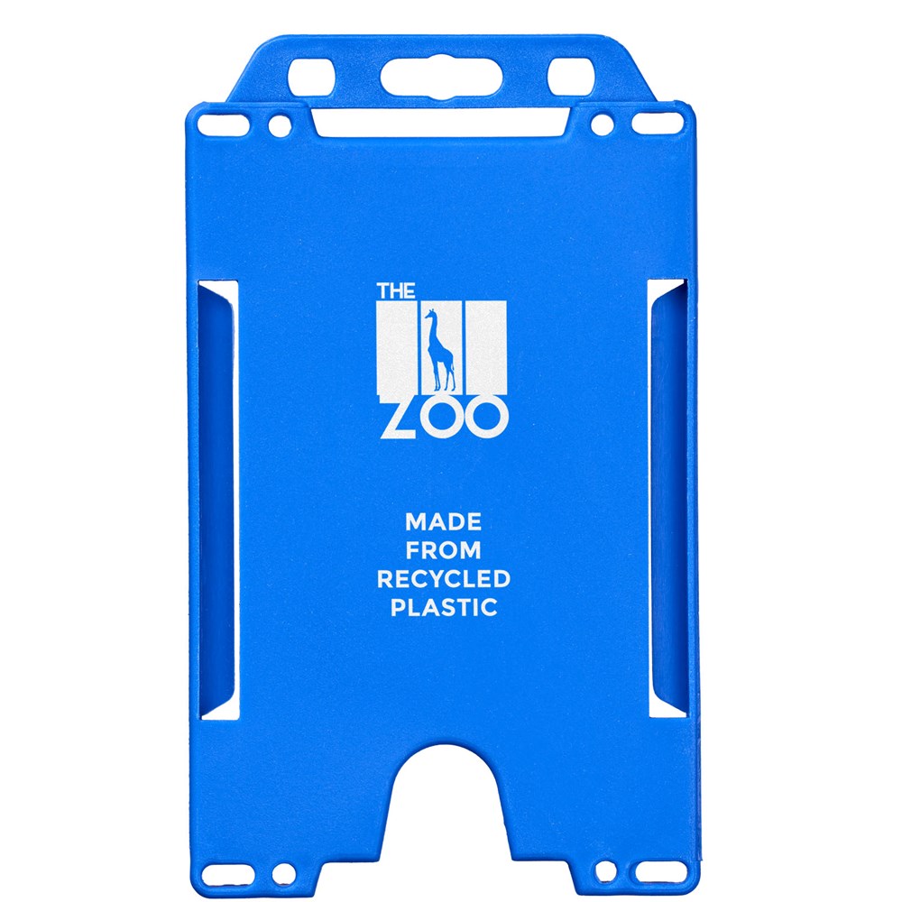 Porte-cartes Pierre en plastique recyclé Bleu