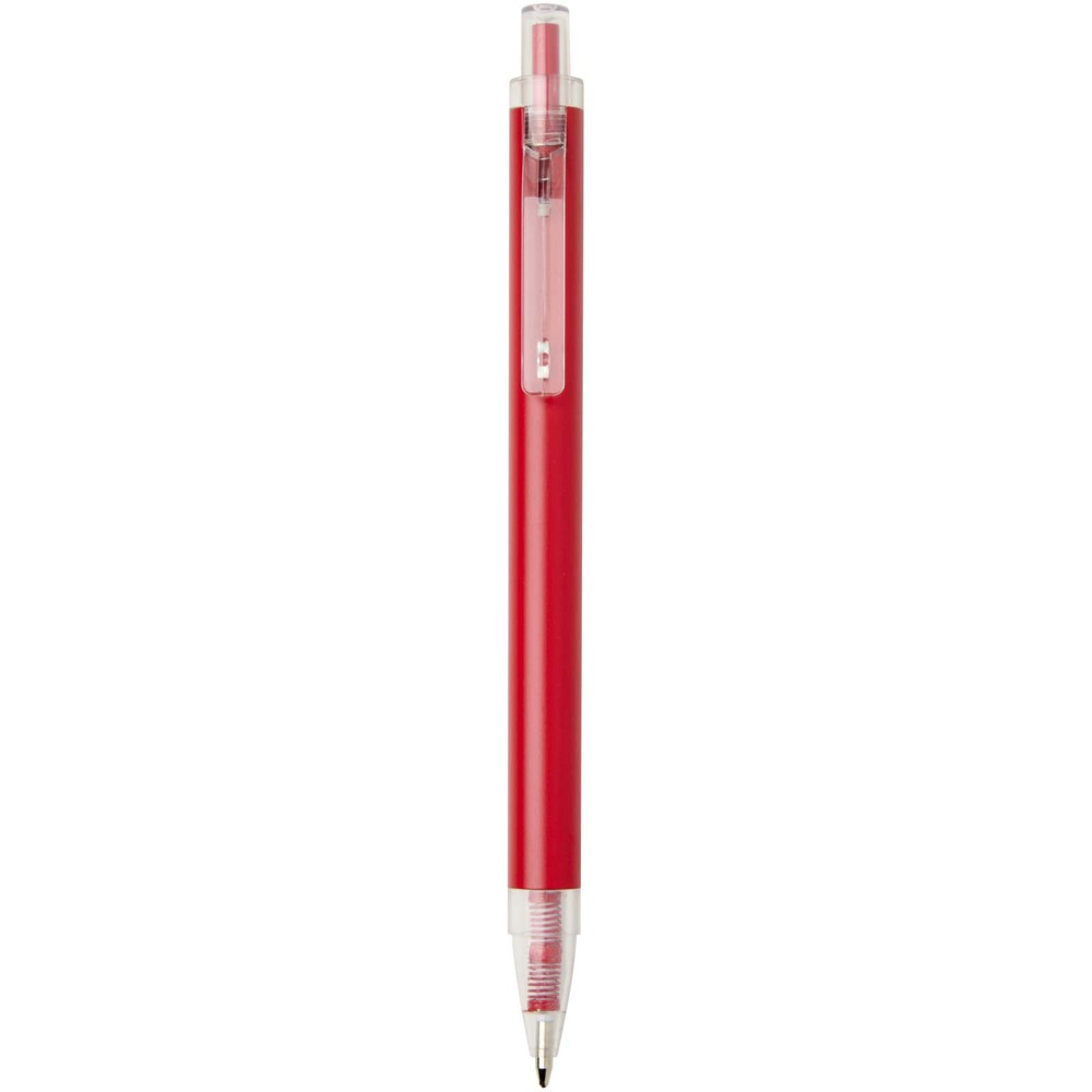 Stylo à bille Spectrum en aluminium recyclé (encre bleue) rouge