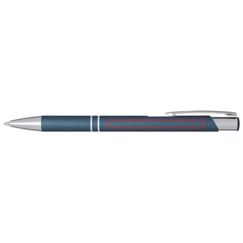 Stylo bille rétractable doux au toucher Moneta (encre noire) Hale Blue