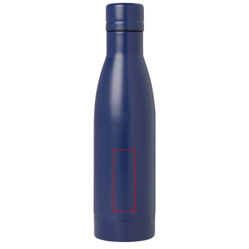 Vasa RCS-zertifizierte Kupfer-Vakuum Isolierflasche aus recyceltem Edelstahl, 500 ml blau