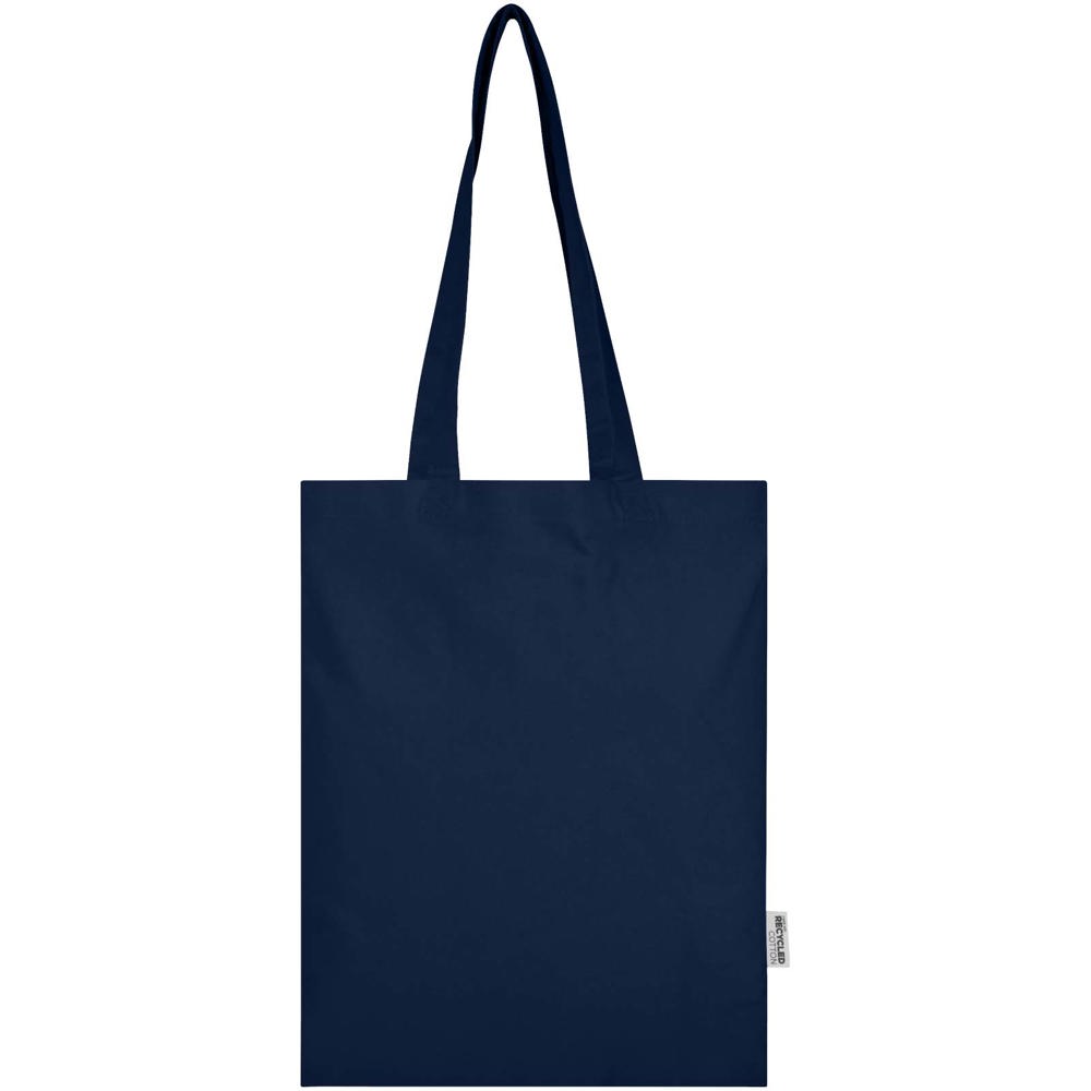 Madras Blend 140 g/m² Tragetasche aus GRS-recycelter Baumwolle 7L navy