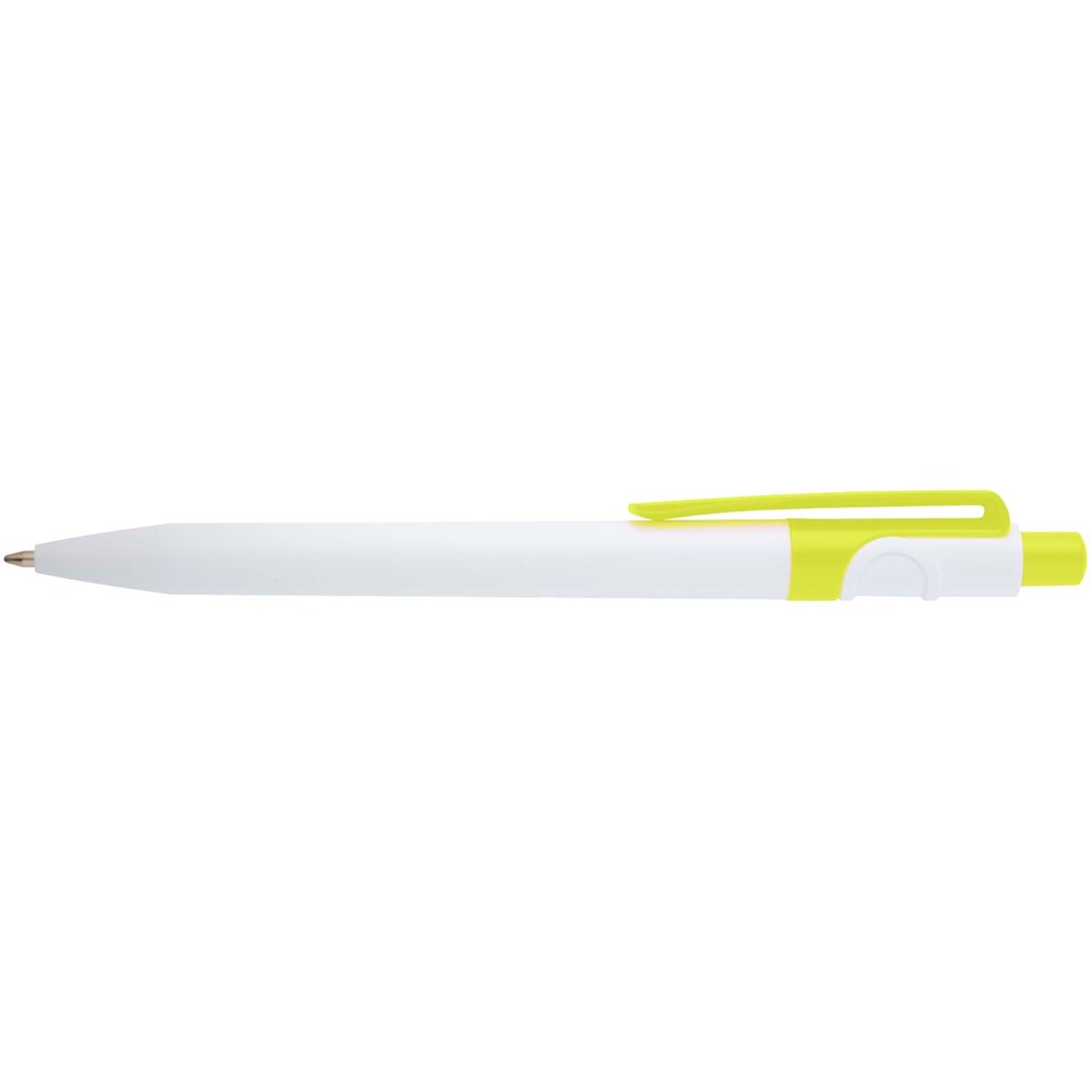 Stylo bille Unica en plastique recyclé (encre bleue) Citron vert
