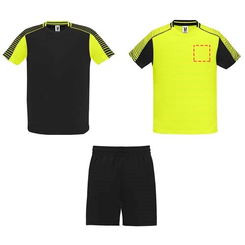 Juve Sport-Set Unisex Fluor Yellow, schwarz