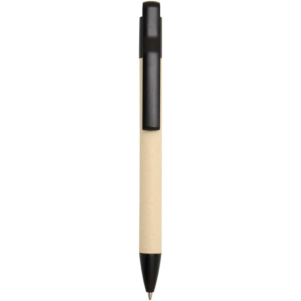 Stylo bille Liliana en papier de canne à sucre (encre bleue) Noir
