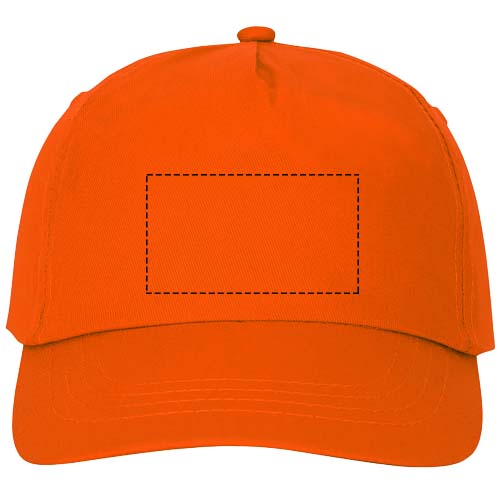 Casquette 5 panneaux Feniks Orange