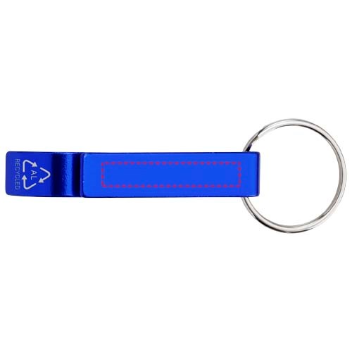 Tao Schlüsselanhänger mit Flaschen- und Dosenöffner aus recyceltem RCS Aluminium royalblau