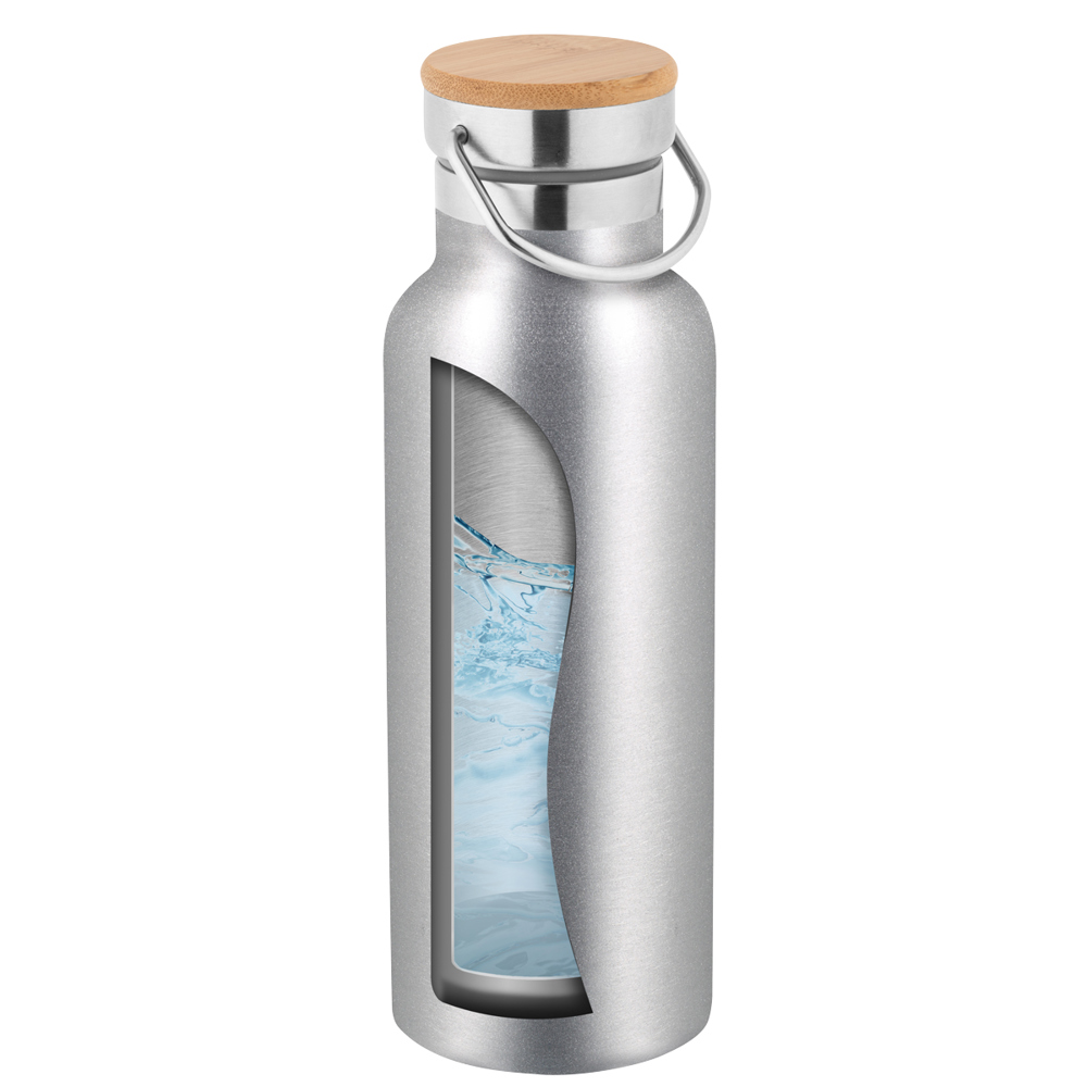 Isolierflasche Benevento satinsilber