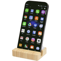 Algol Smartphonehalterung  aus recyceltem Kunststoff mit Fidget-Toy mit Bambusdetails