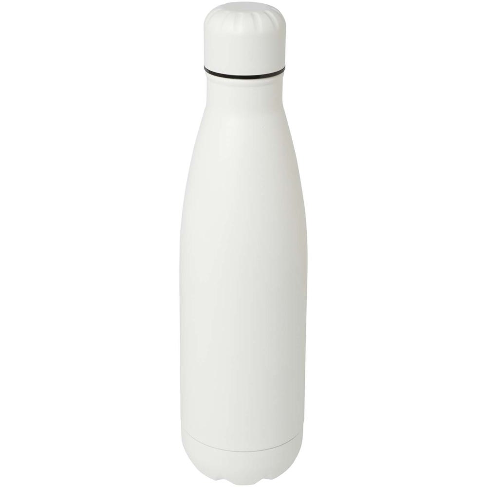 Bouteille d’eau Cove de 750 ml en acier inoxydable recyclé certifié RCS à simple paroi blanc