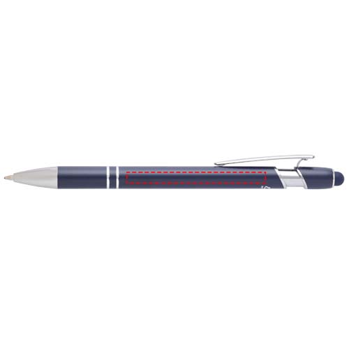 Stylo bille Kish avec finition argentée (encre bleue) Marine