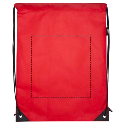 Evergreen Sportbeutel aus recyceltem GRS Non Woven 5 L rot