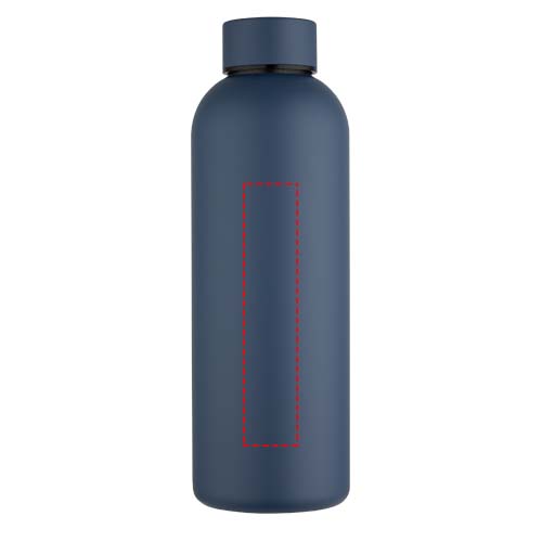 Bouteille d’eau Spring de 750 ml en acier inoxydable recyclé certifié RCS à simple paroi Bleu hale