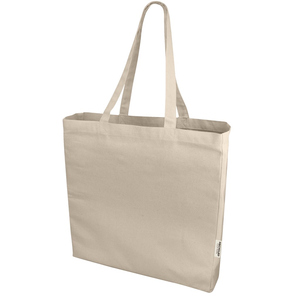Odessa 220 g/m² recycelte Baumwoll Tragetasche 13L natur