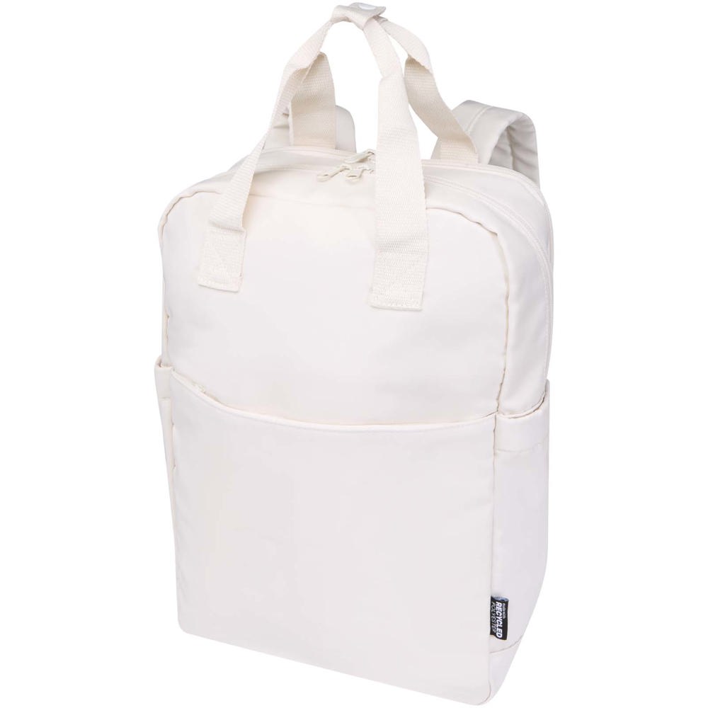 Sac à dos de voyage pour ordinateur portable Trip 14” Aware™ de 9 L en matériaux recyclés Blanc cassé