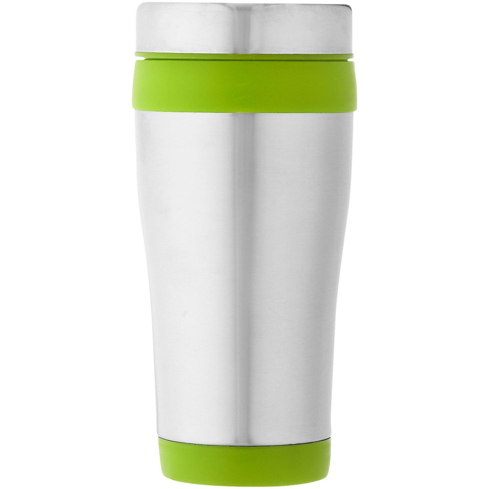 Elwood 410 ml Isolierbecher silber, Lindgrün