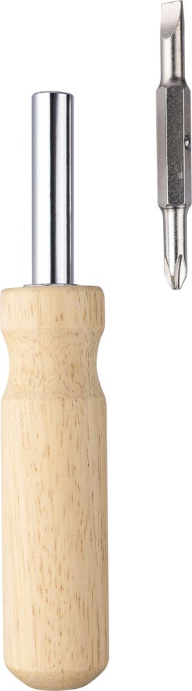 Jeu de tournevis en bois d’hévéa Leni