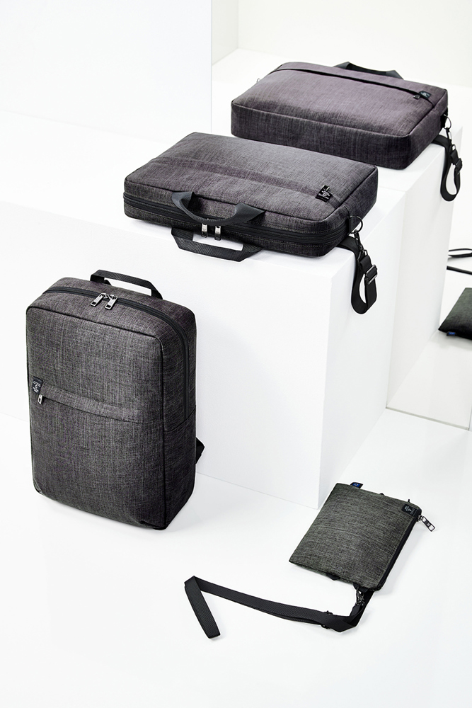 Notebook-Rucksack EUROPE Gris mélangé