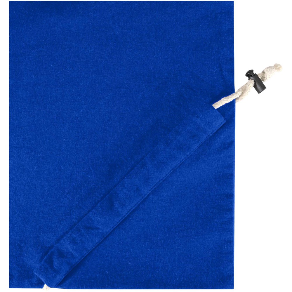 Madras Blend 140 g/m², GRS-zertifizierte, faltbare Baumwoll Tragetasche, 7 l royalblau