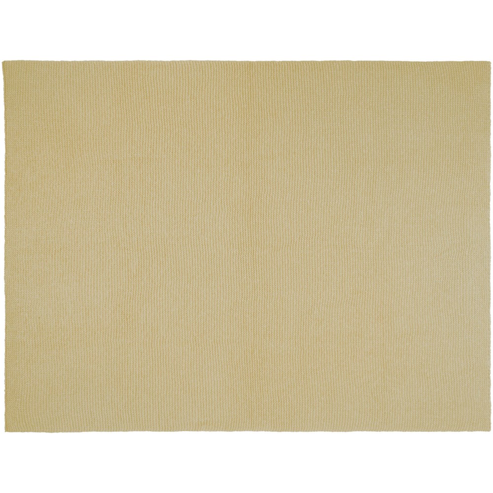Couverture tricotée Suzy de 150 x 120 cm en polyester certifié GRS Beige