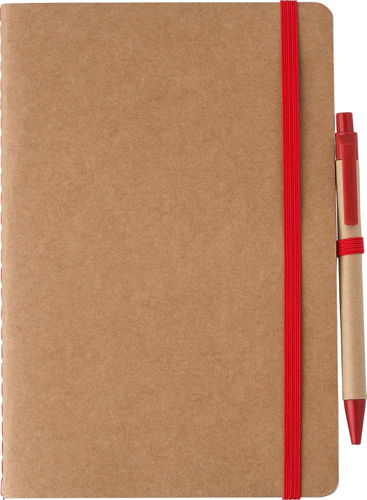 Notizbuch Theodore | Karton | A5 | Blanko | Mit Stift
