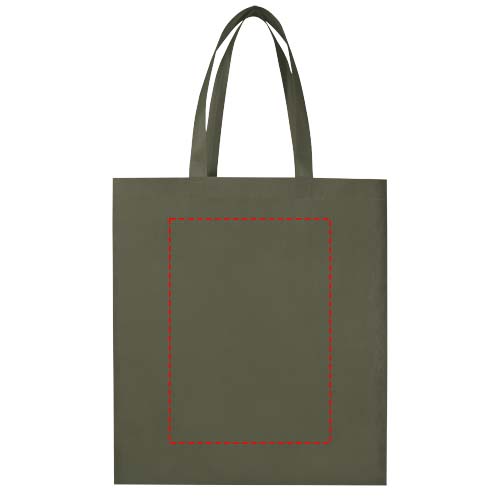 Sac shopping à soufflets EcoSeal non tissé recyclé et certifié GRS de 12 L Vert forêt