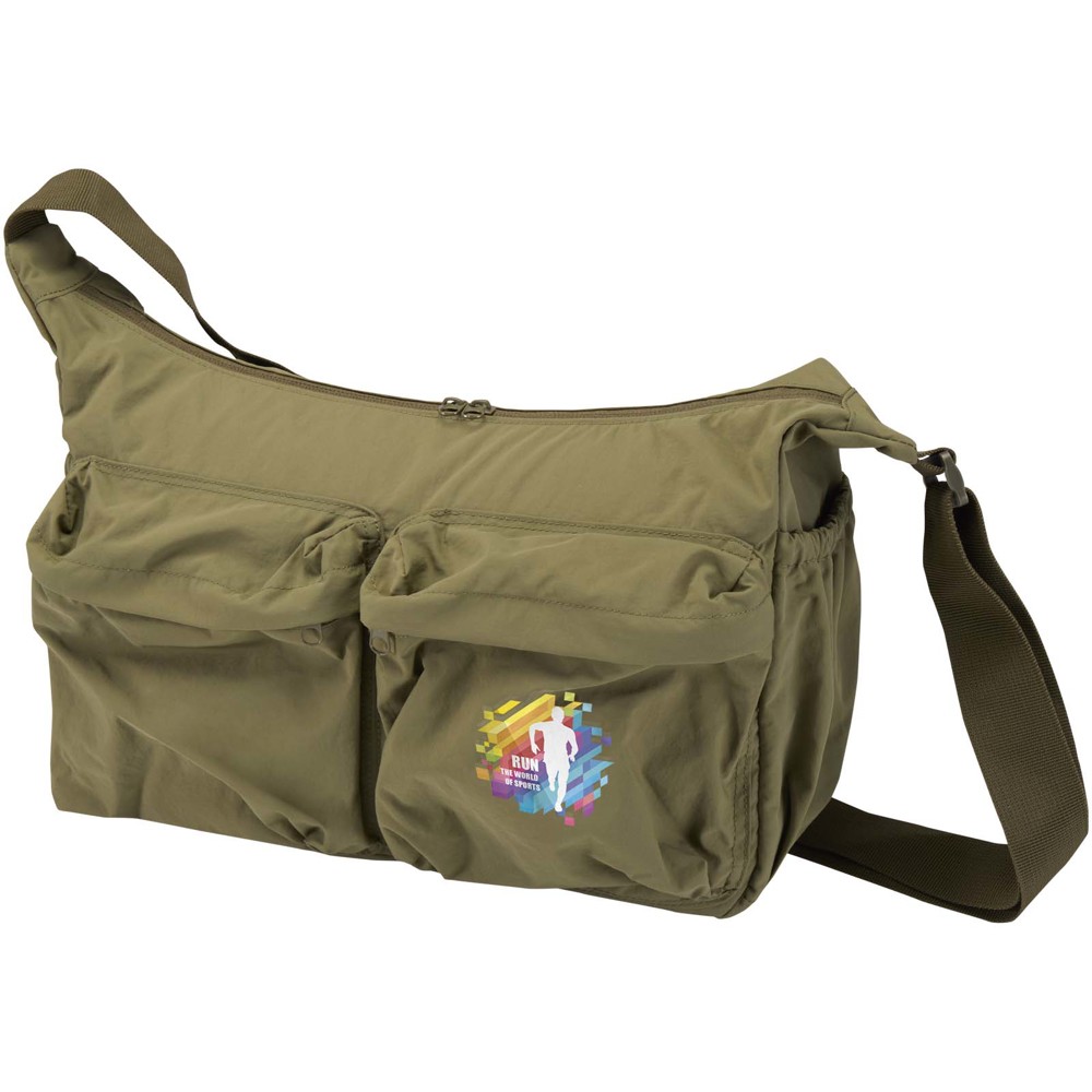 Sacoche pour ordinateur portable Calli 13 pouces en nylon recyclé GRS Vert forêt