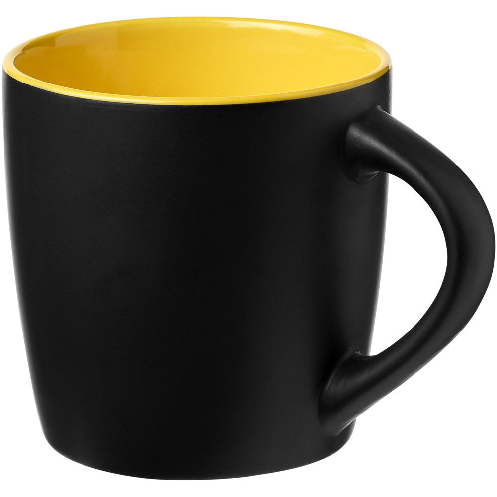 Mug Riviera 340ml Noir, Jaune