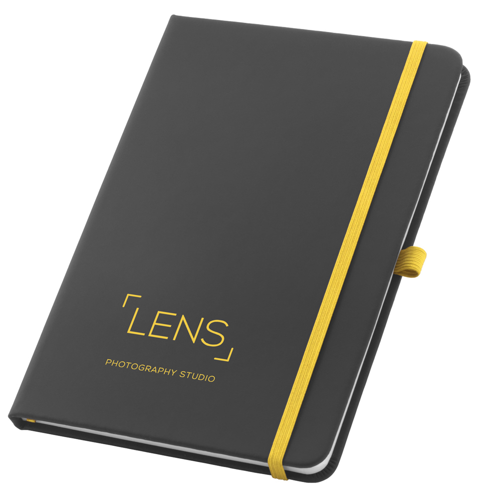Carnet de notes A5 Black Jaune