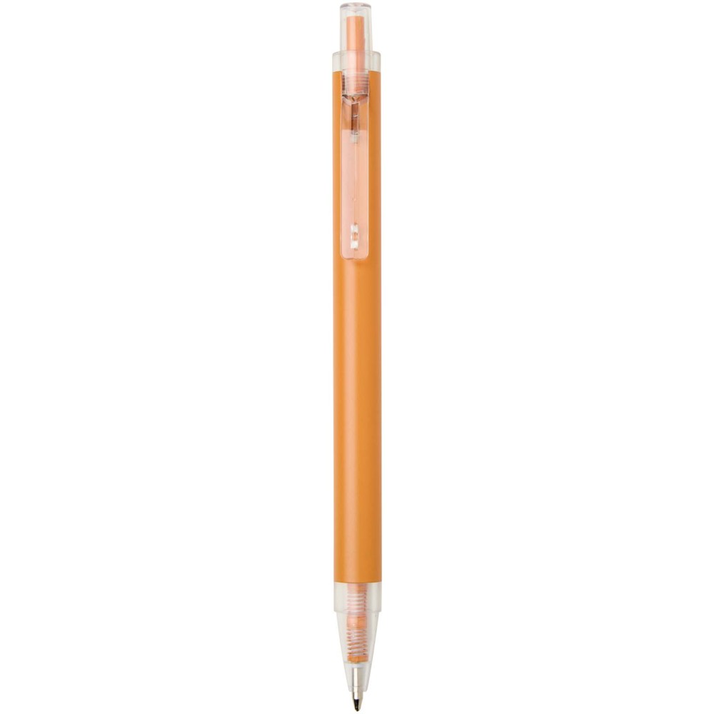 Stylo à bille Spectrum en aluminium recyclé (encre bleue) orange
