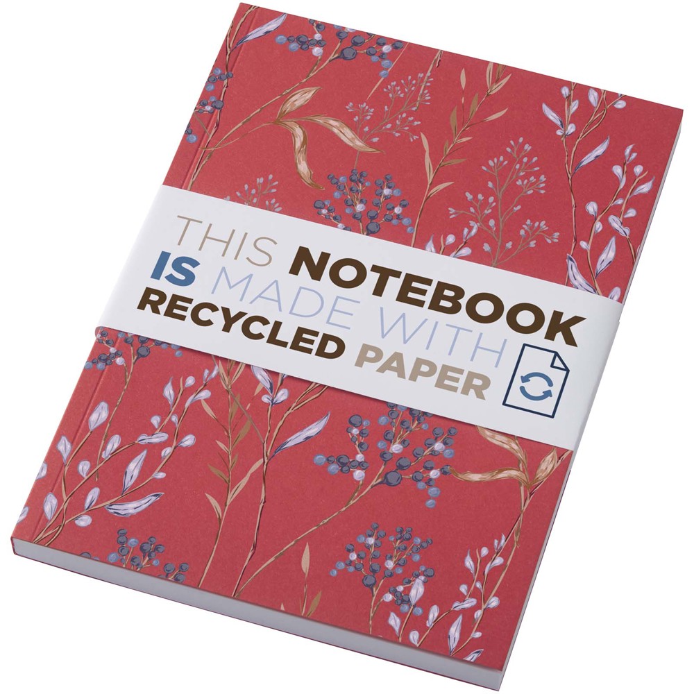 Novella Austen Colours A5 Softcover Notizbuch aus Recyclingmaterial – 100 Blatt rot