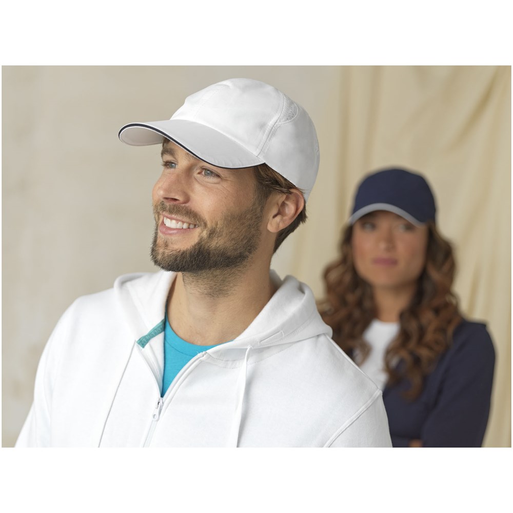 Morion GRS recycelte Cool Fit Kappe mit sechs Segmenten Rot