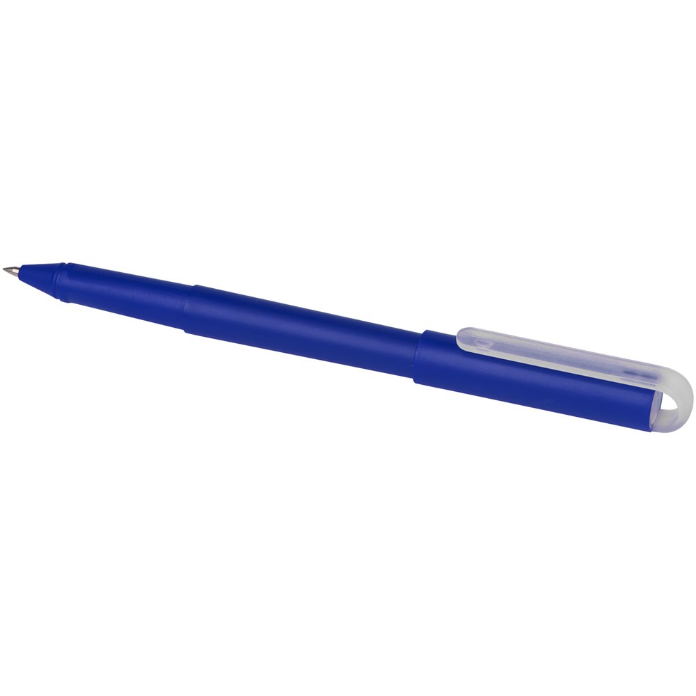 Stylo roller Mauna avec gel en PET recyclé (encre noire) bleu roi